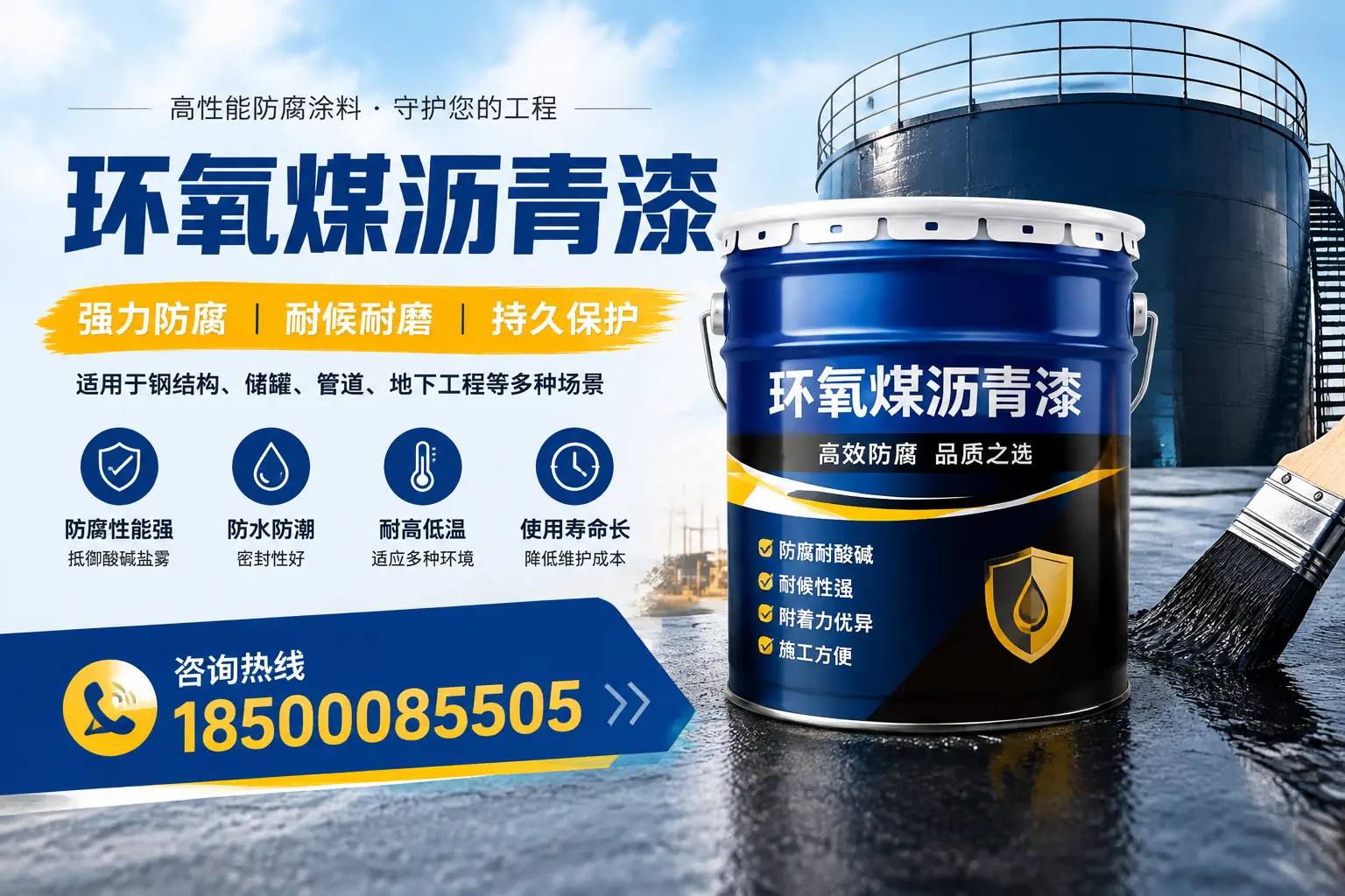 环氧煤沥青漆在工业中的应用，忻州企业的选择
